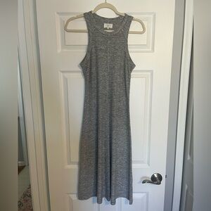 Lou & Grey Sleeveless Heather Gray Maxi Dress